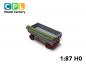 Preview: HW 80.11 ND Kippaufbau offene Plane grau rot